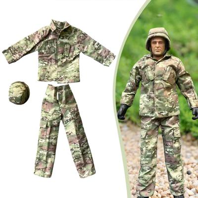 1:6 Action Figure Clothes,Miniature Clothing Uniform Suit Mini Cosplay Coat Pants Model Doll Costume