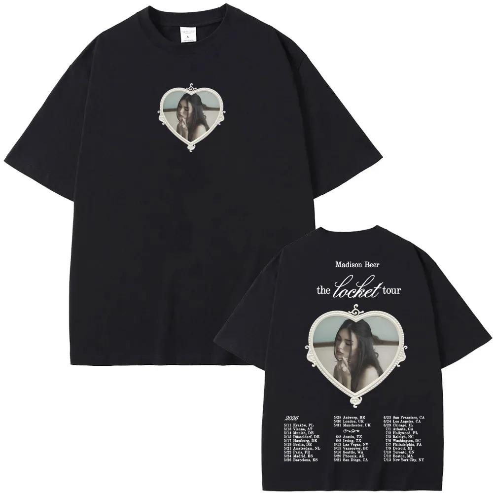 Madison Beer Tour 2026 Peripherals Graphic Print Tshirt Men Women Fashion Oneck Summer New Tee Oversize Hignstreet Casual Top