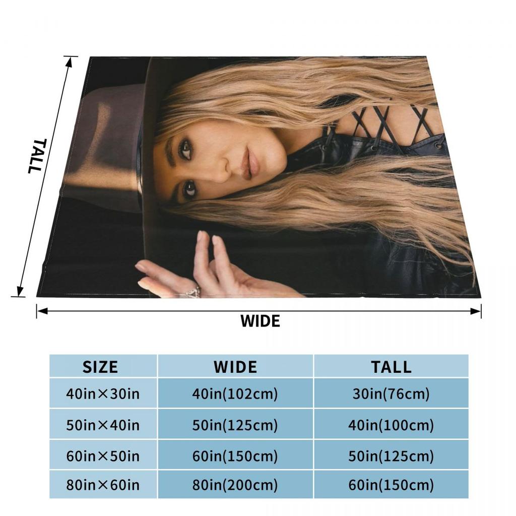 Lainey Wilson - Country's Cool Again Portrait Blankets Soft Warm Flannel Throw Blanket Bedding for Bed Room Picnic Travel Couch