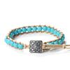 Vintage Bohemian Handmade Hemp Rope Bracelet Imperial Stone Beaded 3D Bead Charm Bangle
