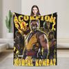 Sub-Zero Mortal Kombat Wool Blankets Fashion Throw Blankets for Home Hotel Sofa 200x150cm Plush Thin Quilt