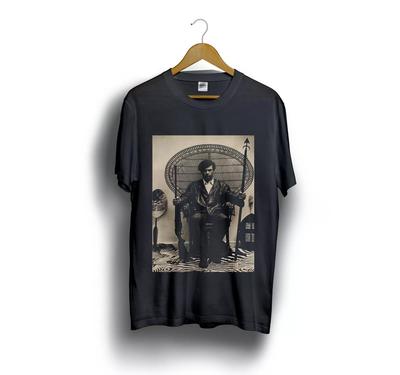 VINTAGE ZWARTE HUEY P NEWTON Panter T-shirt Maat S-2XL.webp Unisex T-shirt