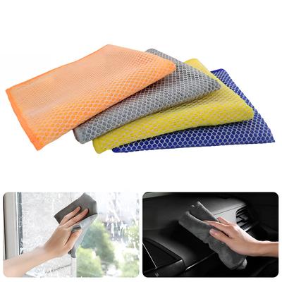Car Washer Cleaning Tools Desk Wipe Ultra Fine Fiber Thickened Cotton Dishwashing Cloth Double-sided Mesh Towel Kitchen Scouring