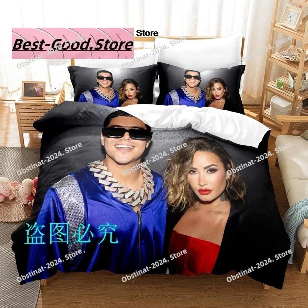 Fashion Demi Lovato Bedding Set Print single Comforter Quilt Bed Cover Duvet Cover Pillow Case 3 Pieces Sets Kids Adult Size CXG