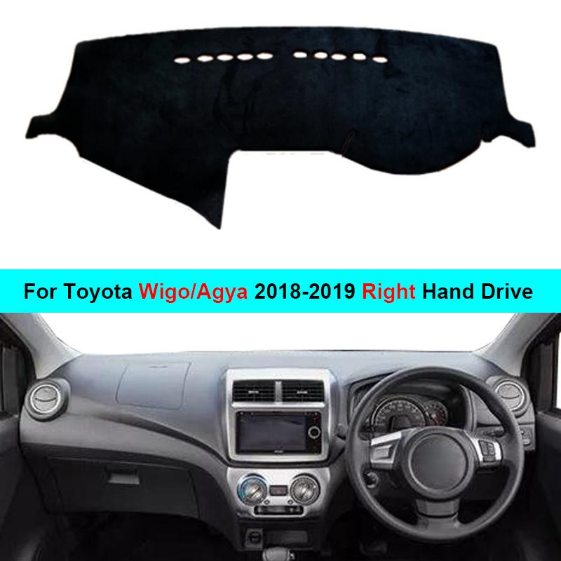 2 Layer Car Dashboard Cover Dash Mat Carpet For Toyota Wigo Agya 2018   LHD RHD Rug Sunshade Dash Board Cover Auto Sun