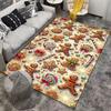 Christmas Gingerbread and Candy Themed Decorative Carpet for Home Suitable for Use As an Anti-slip for Living Room Bedroom Sofas