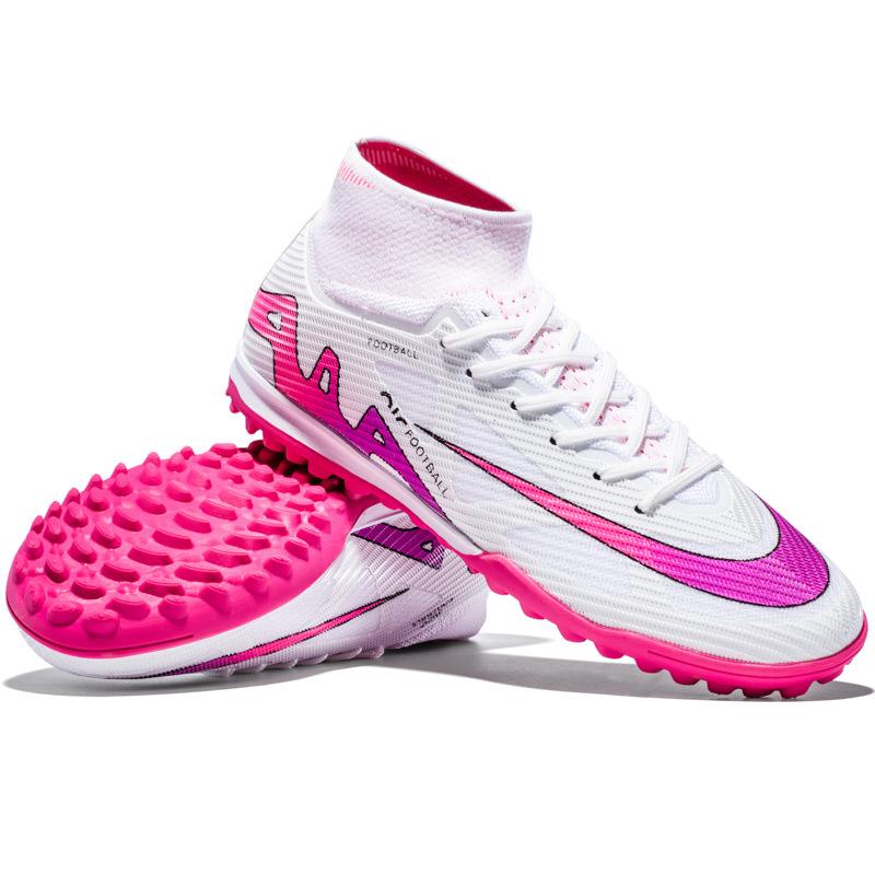 

2435 новые футбольные бутсы мужские высокие молодежные взрослые тренировочные бутсы длинные шипы TF шипы тренировочные бутсы 45