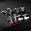Musical Instrument Collection Cufflinks Tuba Jazz Drum Guitar Bass Saxophone Piano Cuff Links Musician Gift