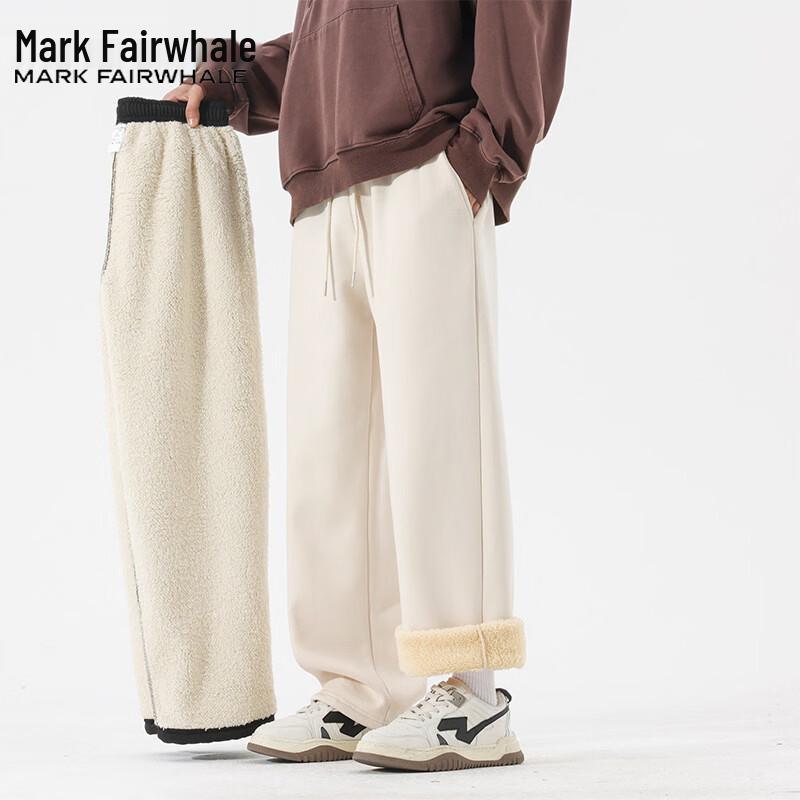 Mark Fairwhale Men's Autumn/Winter Outdoor Fleece-lined Casual Pants