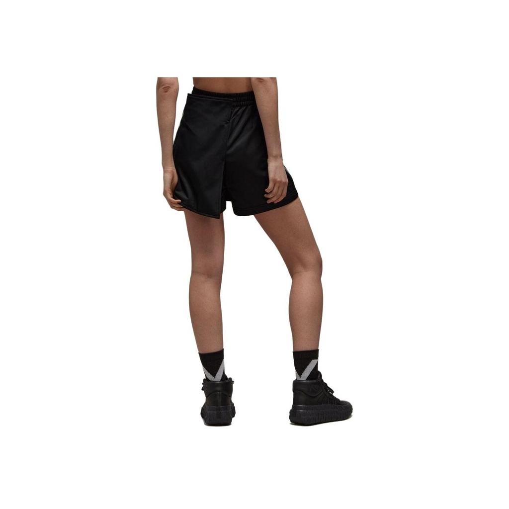 Y-3 Ss23 Logo Striped Print Short Skirt Women Skirts Black H63068
