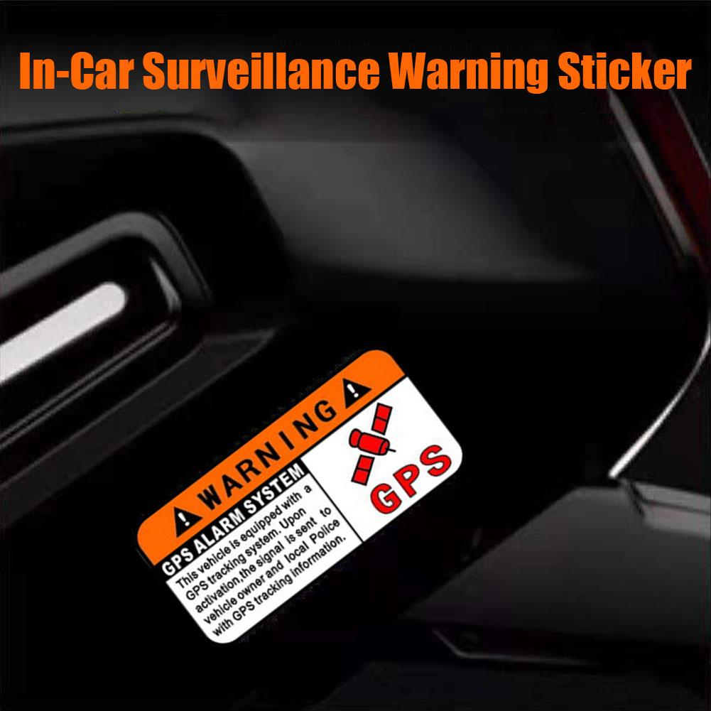 GPS Tracking Alarm Sticker MTB Road Bike Scooter Motorcycle Anti-Theft Decal Warning Reflective Paster Bicycle Car Accessories
