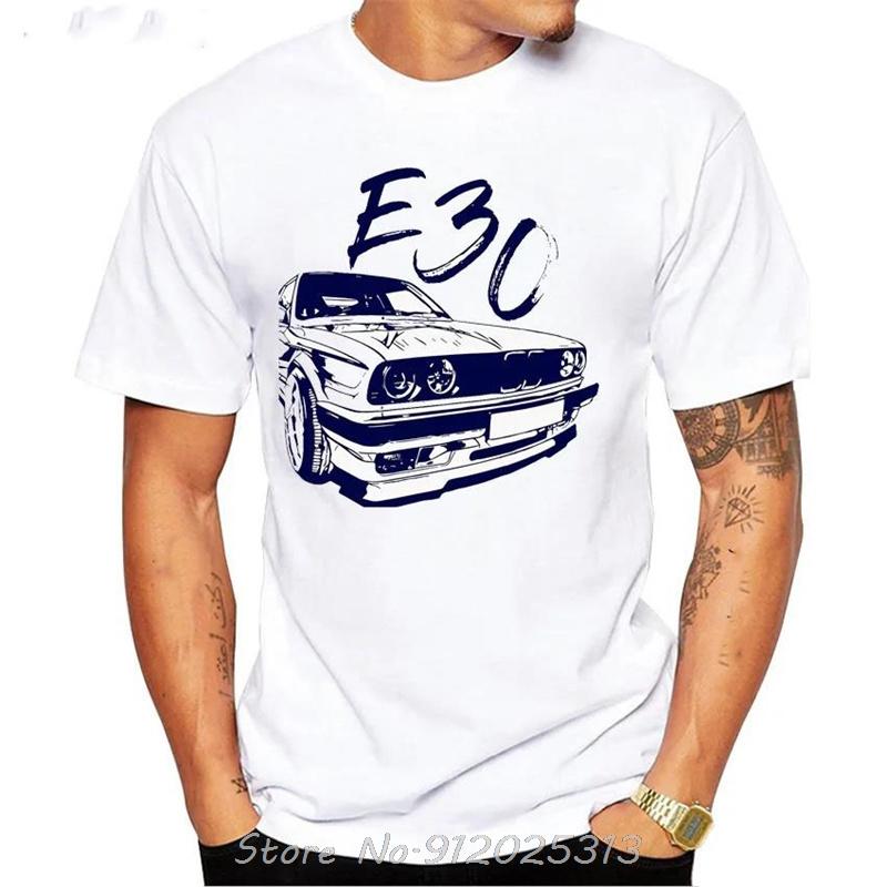 Oversized tshirt Retro Germany EUDM - E34 M5 Tshirts Old Legend E30 M3 Classic Car T-Shirt Boy Casual Tops White Graphic tshirt