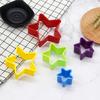 5-6 Stück Kunststoff Ausstechformen Set Fondant Gemüseformen Kuchen Mousse Ring Backwerkzeuge Set für DIY Keksherstellung