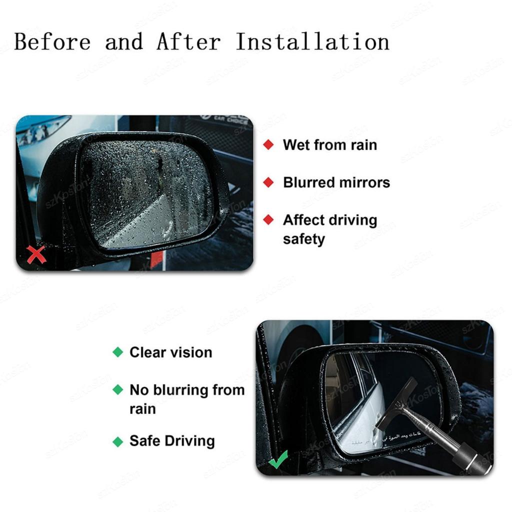 1 Pcs Side/Rearview Mirror Squeegee Retractable Car Wiper Portable Cleaning Tools Universal Vehicle Glass Cleaning Accessories