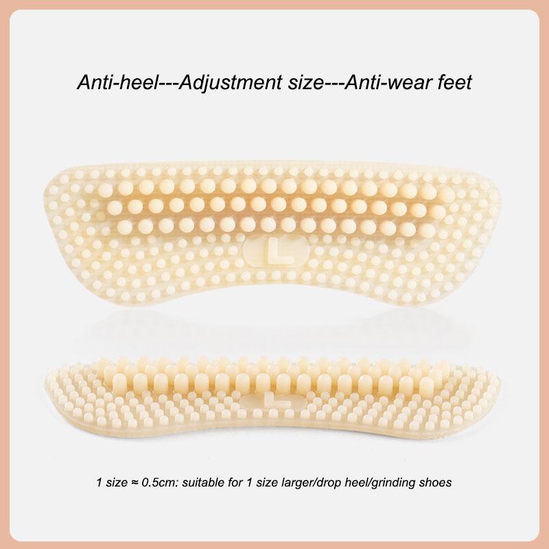 Adesivo per Tacco Protezione Tacco per Scarpe Cuscinetti Tacco Antiscivolo Inseri Tacco Antiscivolo Inserti Posteriori Scarpa in Silicone Cura del Piede per Donne Uomini