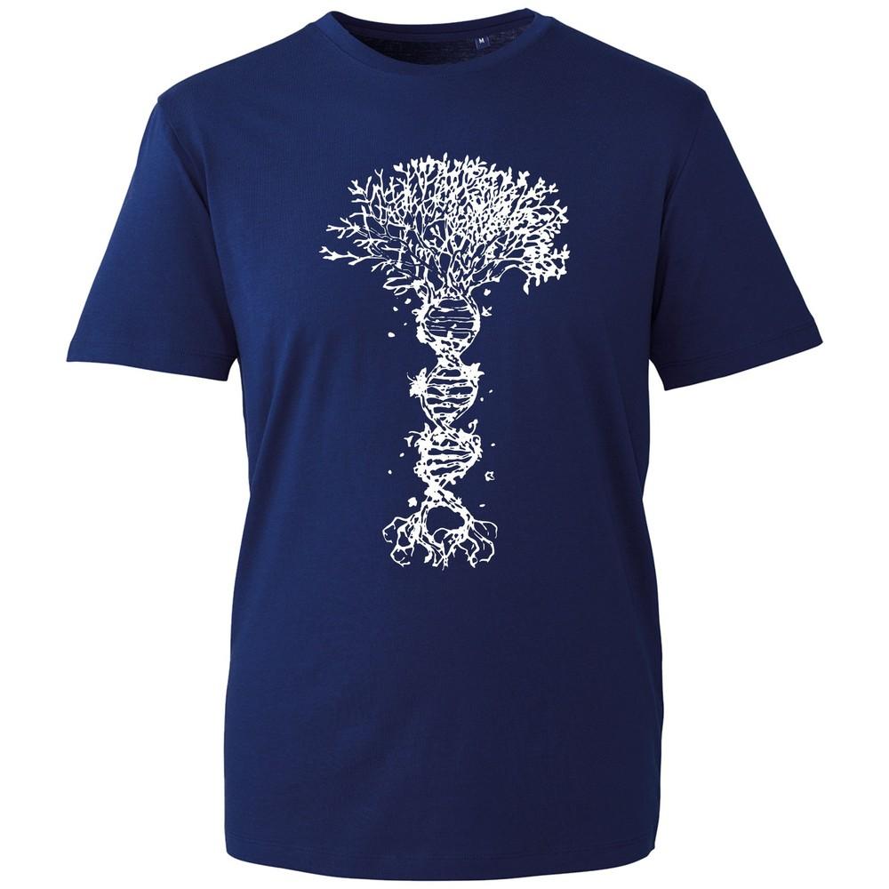 Dna Tree Of Life Tshirt Science Biology Graphic Tee Nature Lover Gift Black New S