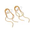 Luxury Tassel Earrings Hypoallergenic Titanium Steel Women's Earrings Fade Resistant Elegant Dangle Earrings