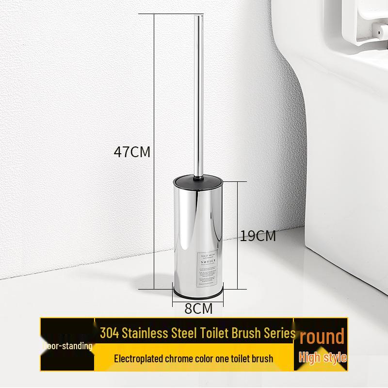 Nerezová ocel Stojací sada WC štětky - Štětka pro čištění bez mrtvého úhlu