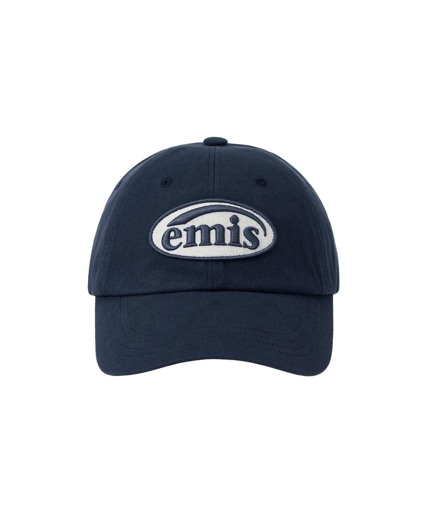 Imiseu Tone On Tone Wappen Ball Cap-Navy