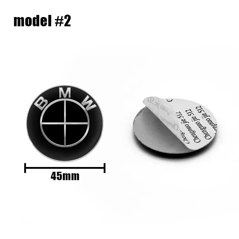1 szt. 45mm Emblemat Naklejka na Kierownicę Samochodową Auto-Styling Dla BMW E36 E46 E53 E90 E60 E61 E93 E87 X1 X3 X5 X6 F30 F20 F10