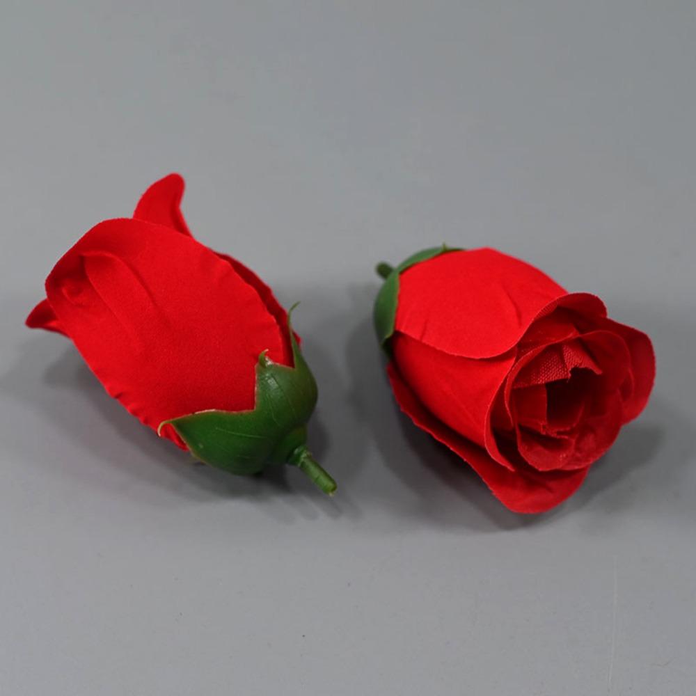 100PCS/bag 3.5*5cm Artificial Bud Flower Diy Christmas Decorative Wreaths Brooch  Home Decor