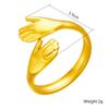 Anello Creativo Abbraccio Mano Acciaio Inossidabile 316L Design Donna Ragazze Anello Aperto Gioiello da Festa Regalo