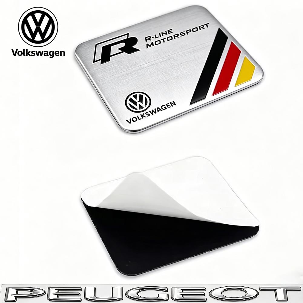 3D Metal Aluminium Badge Side Fender Badge Car Body Decoration Sticker Accessorie For VW Golf Tiguan T-Roc Polo Passat ID.4 MK7