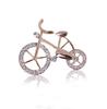 Fashion Personality Crystal Bicycle Brooch Men And Women Gift Fashion Suit Accessories Needle Bride Brooch For Women