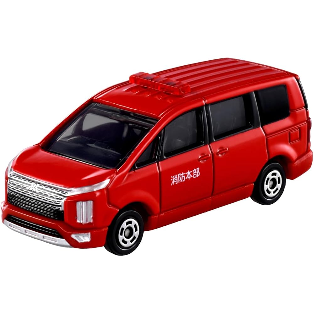 Takara Tomy Tomica No.50 Mitsubishi Delica D:5 Fire Command Vehicle Toy Miniature for Ages 3 and Up