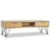 Vidaxl Szafka Pod Telewizor, 120 X 35 X 35 Cm, Lite Drewno Tekowe