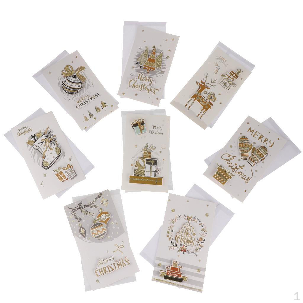 

8 Pcs / Set Greeting Cards F