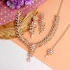 Diamond Necklace Jewellery Set for Women with Earrings and Maang Tikka for Wedding, Party, Engagements & Festivals