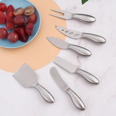 Stainless Steel Cheese and Butter Knife Set - 6 Pieces