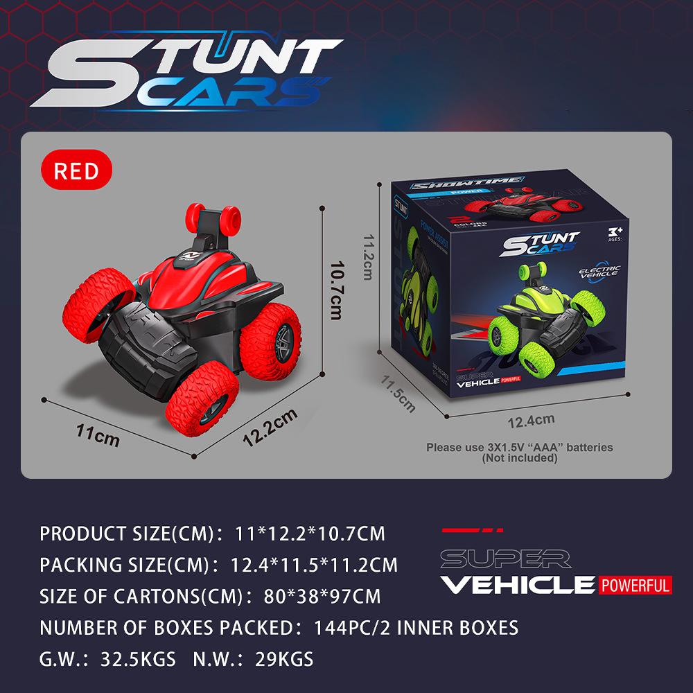 

Детский электрический самосвал, беспроводной полноприводный трюковой автомобиль, универсальная крутая игрушечная машина для бездорожья красный