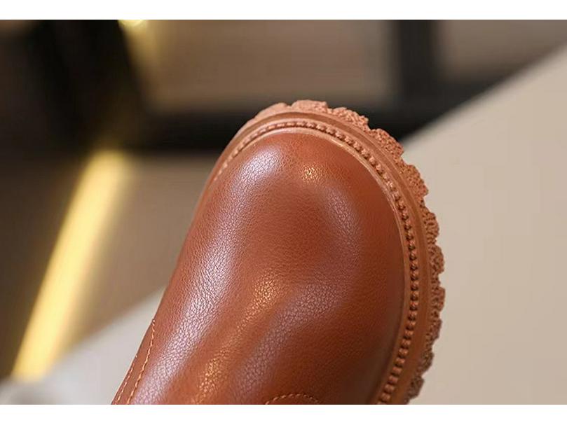 2025 Spring & Autumn Fashion Casual Little Leather Boots for Boys & Girls