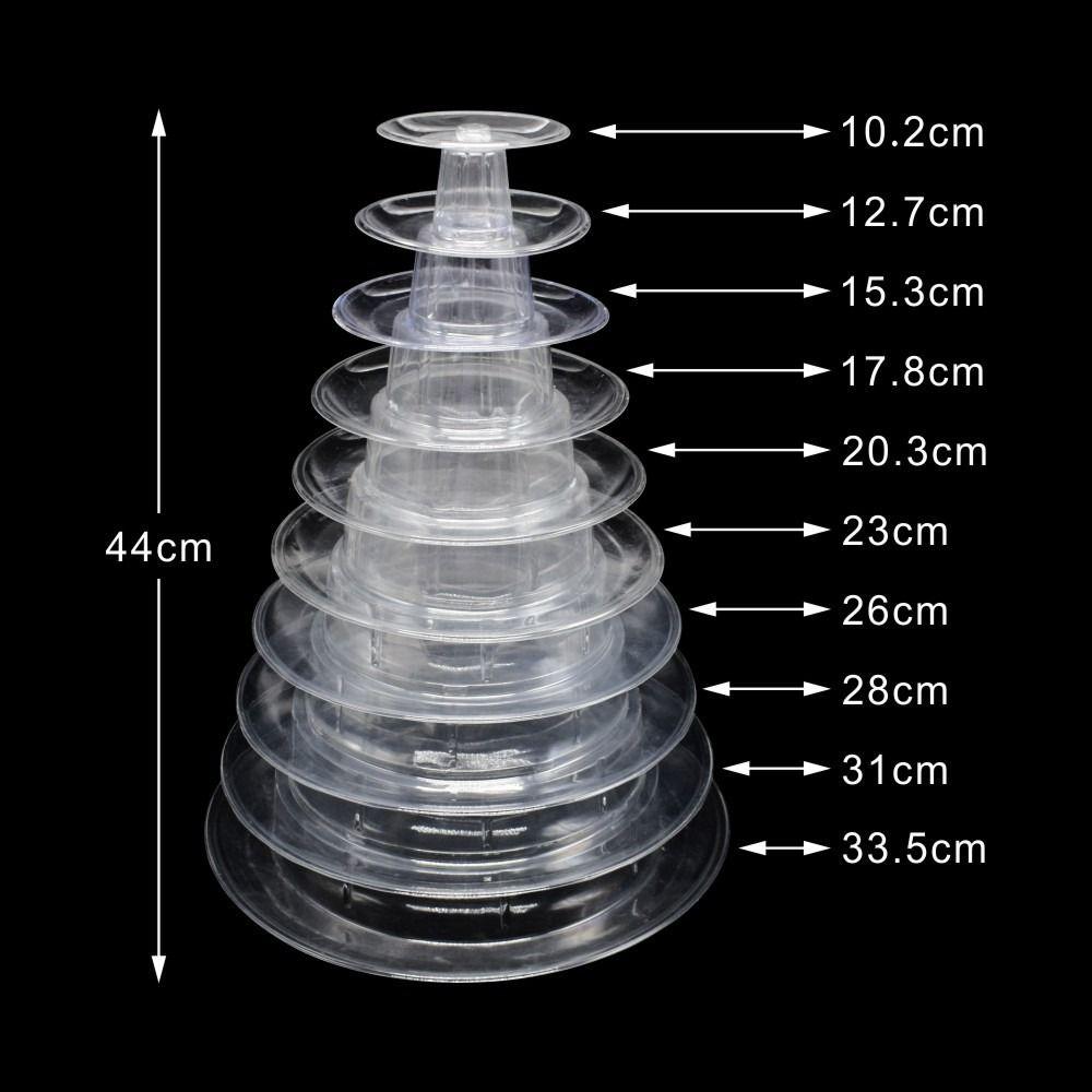 PET Material Macaron Display Stand Clear Cake Placing Rack Cupcake Tower Rack  Birthday C