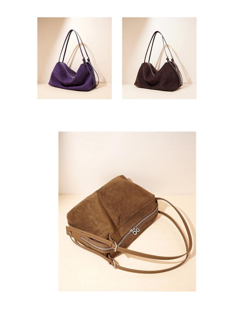 2025 Premium Matte Boston Shoulder Bag - Women's Autumn/Winter Pillow Bowling Style