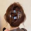 Amber Flat Oval Acetic Acid Hair Clips for Women Korean Large High-End Spring Duckbill Clip Hair Volume Multiple Accessory