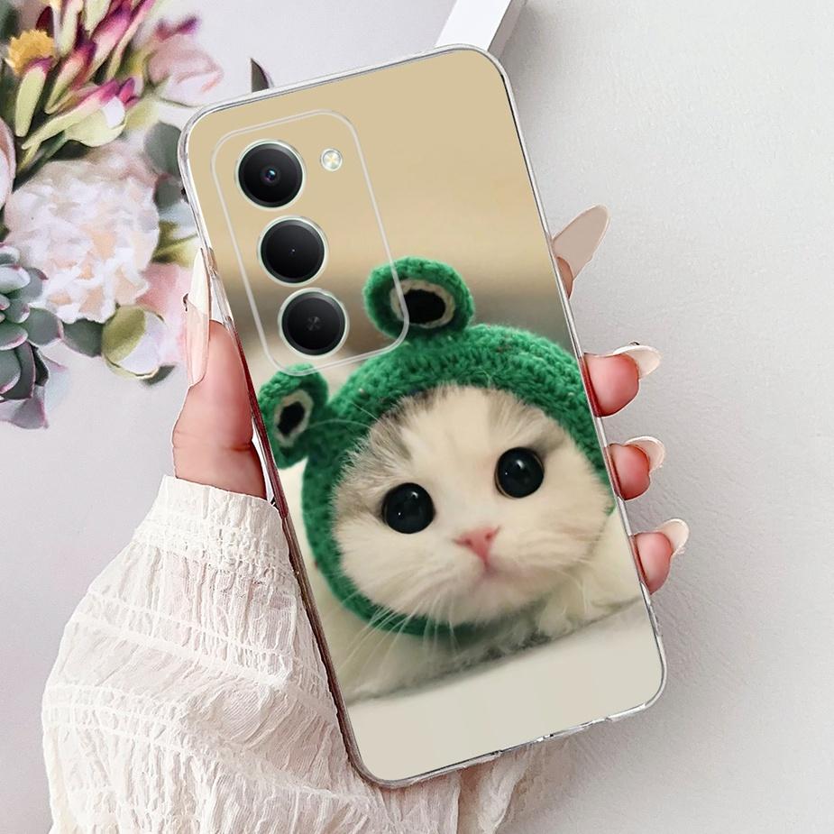 For Xiaomi Redmi 15 5G Case Cute Cat Luxury Painted Cover 6.9'' Soft Slim Phone Case For Xiaomi Redmi 15 Redmi15 4G Fundas Coque