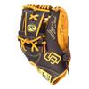 Rawlings Padres HYPER TECH MLB TEAM GR5HTMN62 Baseball Size Glove, Softball, Adult, [Infielder's Glove], 11.25 (Right-Handed Thrower, Left-Handed)