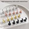 5/10 Pcs Magnetic Nail Stand For Press On Nails Display Fake Nail Nail Tips Practice Holder Beginner Diy