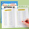 2pcs A Math Practice Book for Addition And Subtraction Within 20, Designed for Daily Exercises in The Range of 0-10 And 10-20