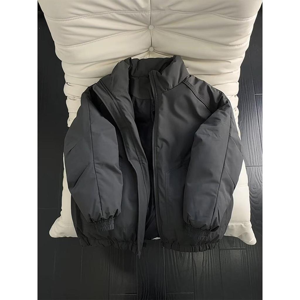 Men's Trendy Retro Cotton Padded Pilot Jacket - Winter Stand Collar Silhouette Outerwear
