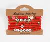Valentine's Day Multi-layer Love Heart Bracelet - Elastic Polymer Clay Beaded Design for Qixi Festival