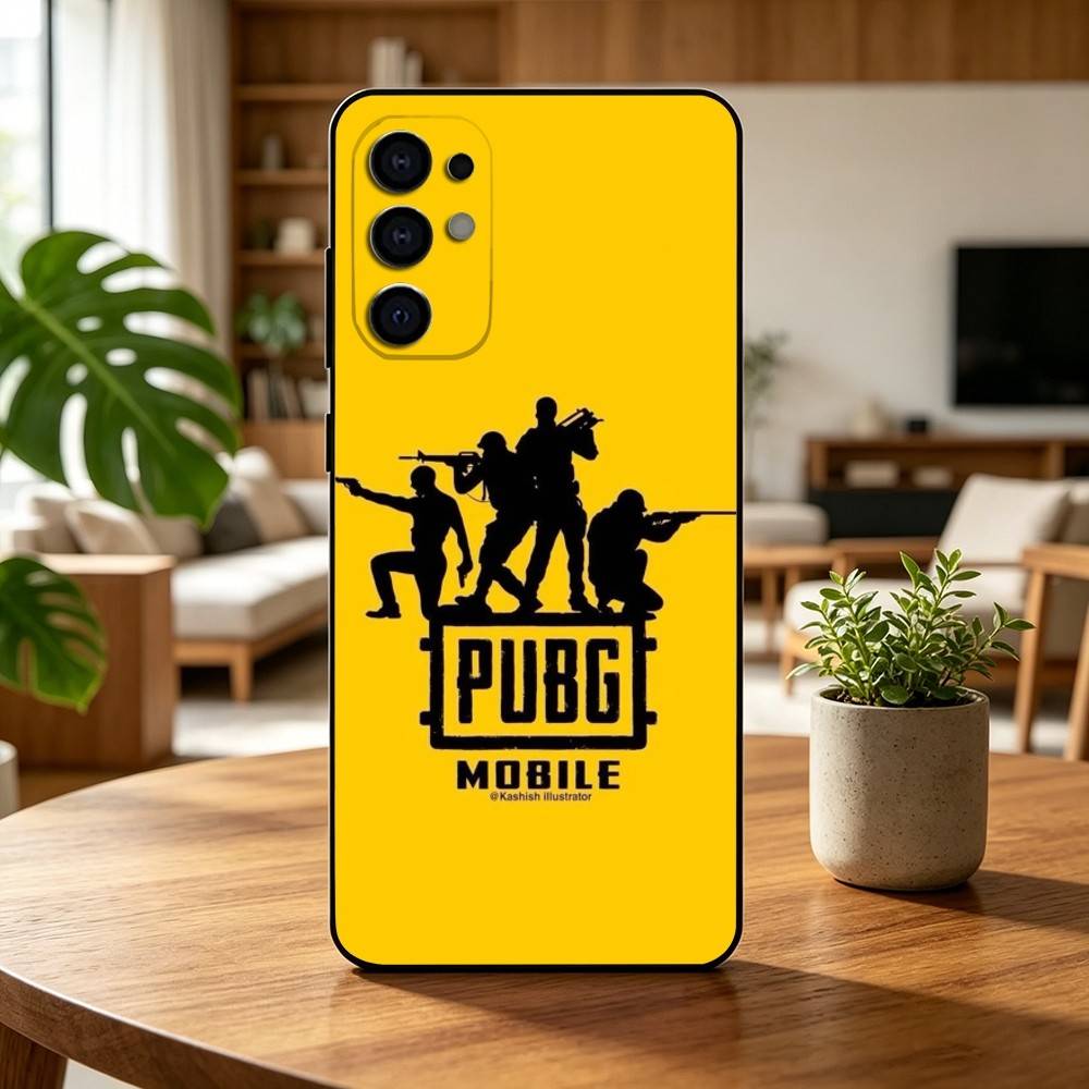 P-U-B-G M-Mobile Game Phone Case For Samsung S25,S24,S21,S22,S23,S30,Ultra,S20,Plus,Fe,Lite,Note,10,Black Cover