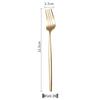 Portugal Gold Stainless Steel Cutlery Set: Four-Piece Knife, Fork, and Spoon Set for Steaks.