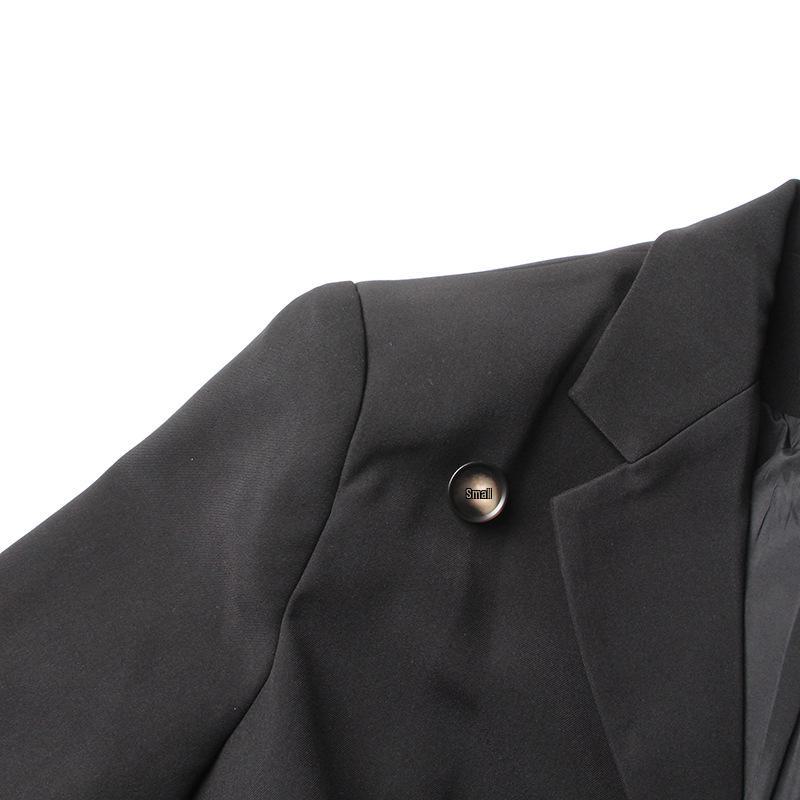 European-American Commuter Suit Collar Long Sleeve Button Stitching Women's Jacket, Pure Design, 2025 Fashion