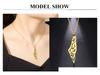 Cazador Palästina Israel Karte Anhänger Choker Kette Edelstahl Blätter Halskette für Damen Schmuck Geburtstagsgeschenk 2025 Großhandel