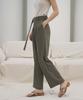 RE RHEE Straight Wide Leg Slacks Trousers Kh