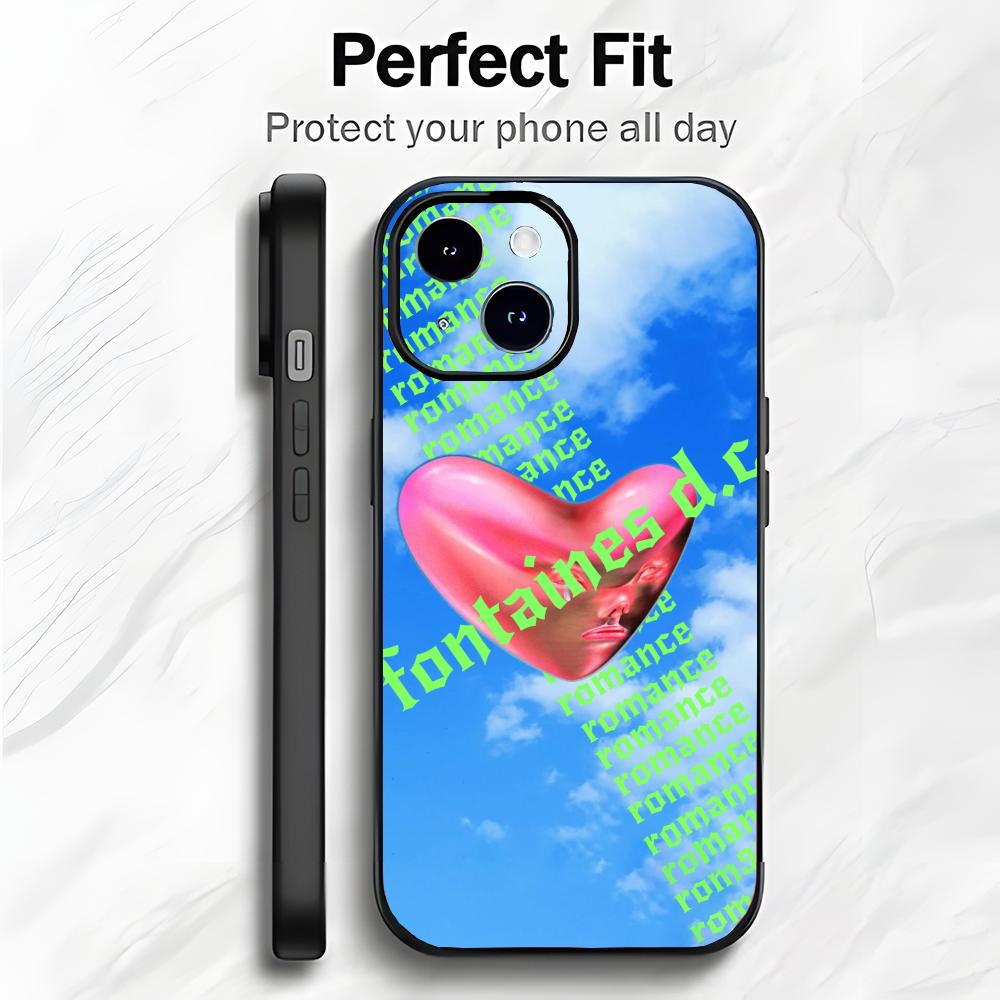 B-Band F-Fontaines D.C. Romances Phone Case Phone Case Soft Packaging Lightweight For iPhone17 16 15 14 13ProMax
